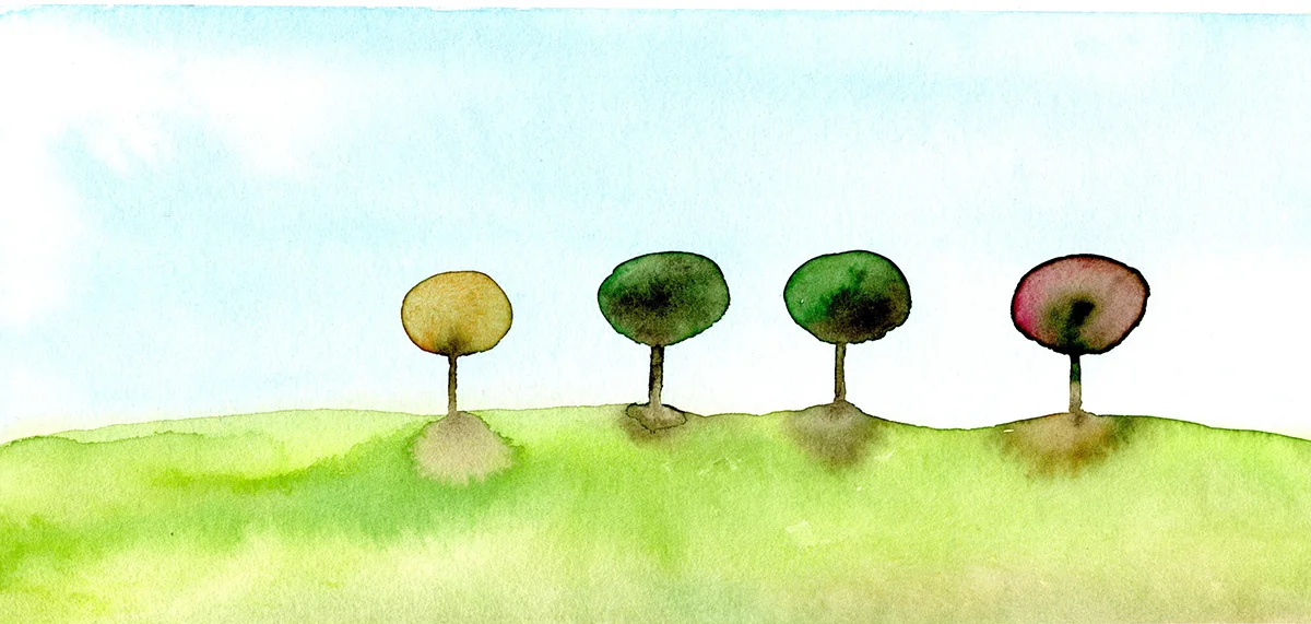 Aquarell Ingrid Gans